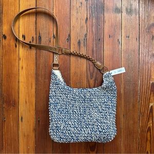 NWT Sonoma thick woven medium sized hobo bag